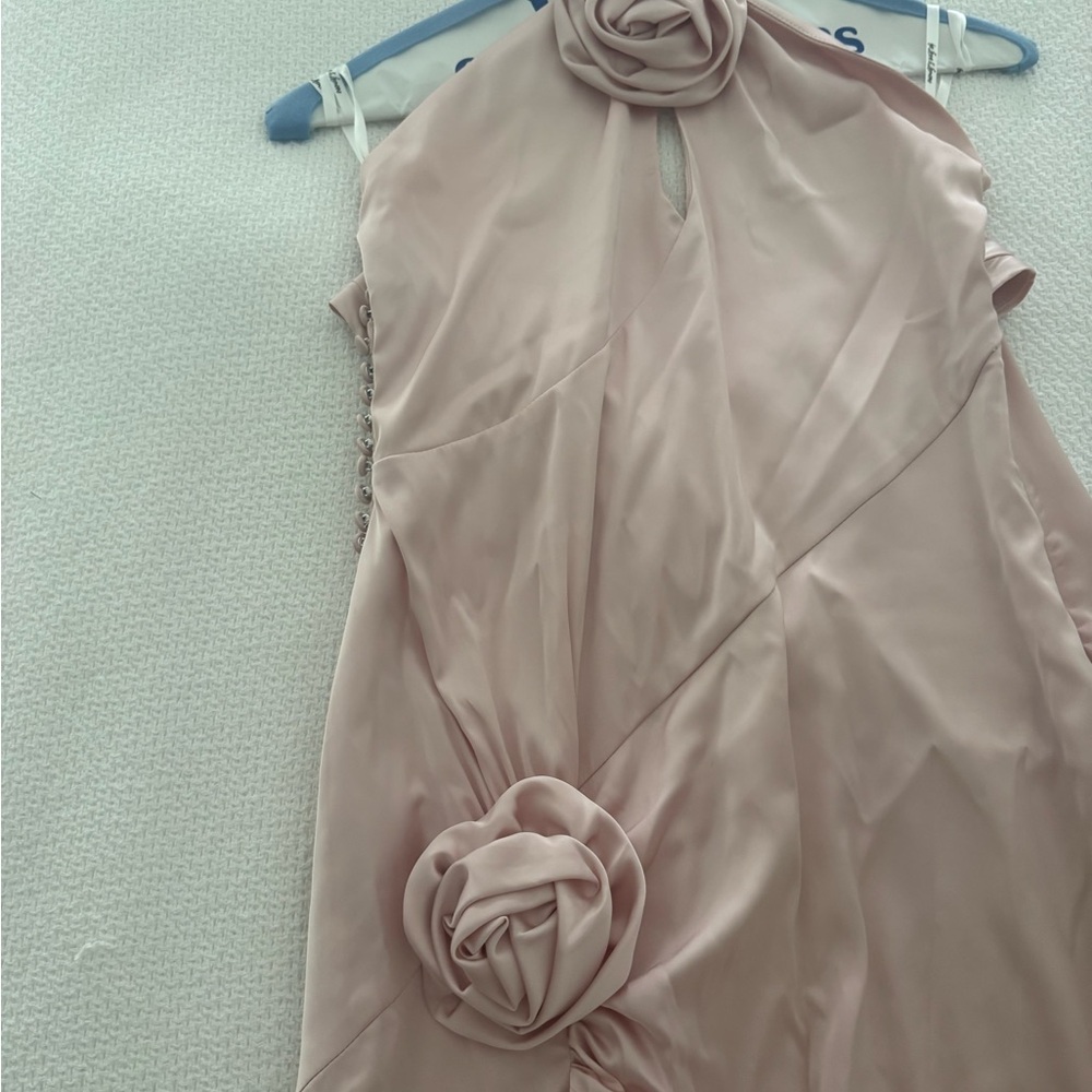For Love & Lemons Soft Blush Slip Dress